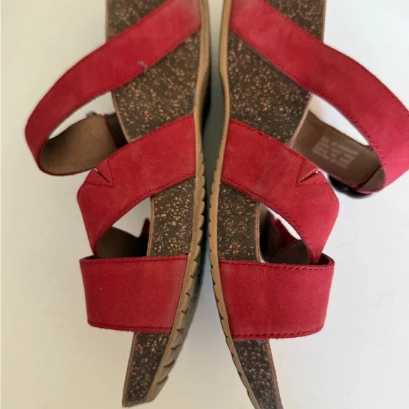 Dansko Elegant Red adjustable Buckle Sandals size 9-9.5 - Picture 8 of 12